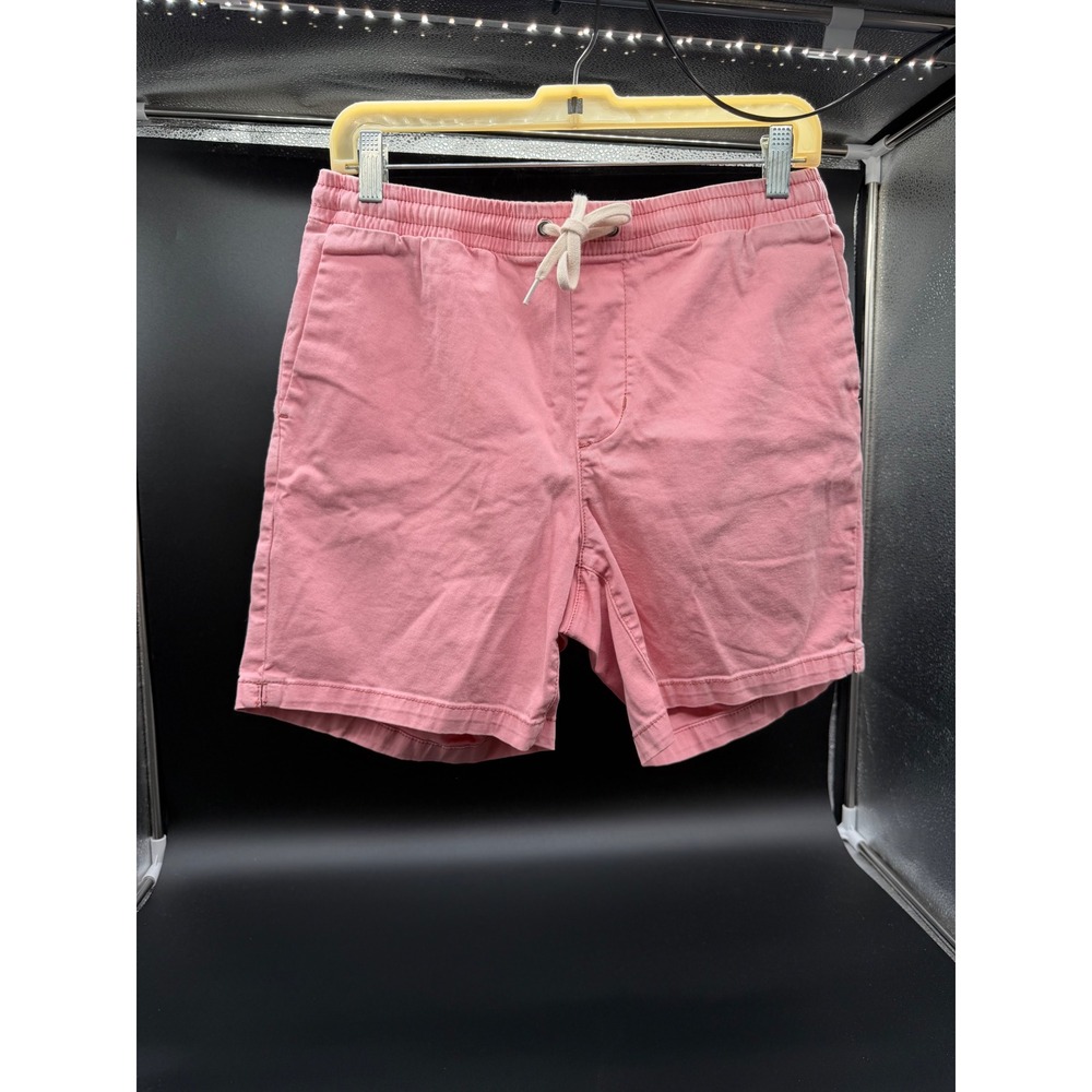 PacSun Volley Shorts Mens Small Pink‎ Elastic Waist Drawstring Cotton Twill